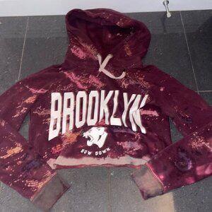 Size Small Custom Reverse Bleached Boyfriend Hoody Drom Garage